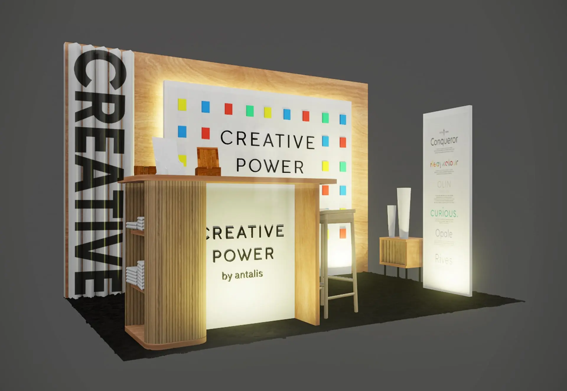 Tradeshow stand design for ANTALIS by Temper Creative Agency